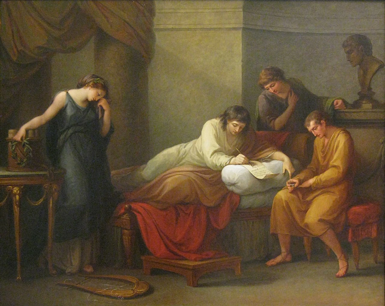 Angelika Kauffmann - 213, Virgilio scrive il suo epitaffio a Brundisi, Carnegie Museum of Art